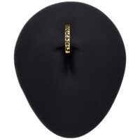 Clicker per ombelico dorato con motivo leopardato su sfondo nero