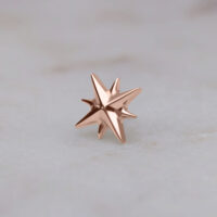 Stella in oro rosa per Push Fit su sfondo chiaro