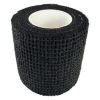 Fascia Grip nera, non tessuta, su sfondo bianco