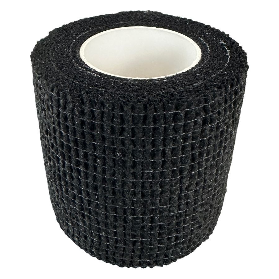 Fascia Grip nera, non tessuta, su sfondo bianco