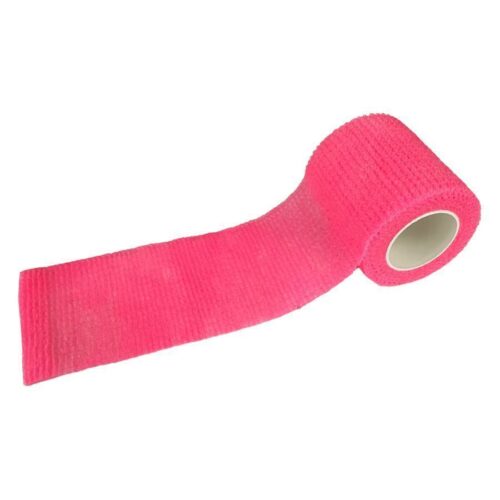 Fascia Grip Rosa in tessuto non tessuto su sfondo bianco
