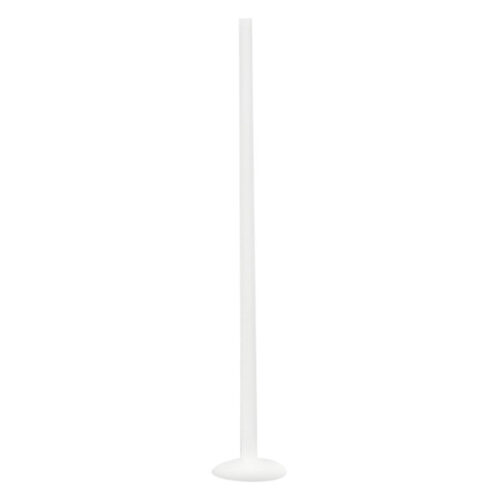 Micro Barbell Bioplast bianco, 1,2 mm di spessore, 45 mm di lunghezza, su sfondo bianco