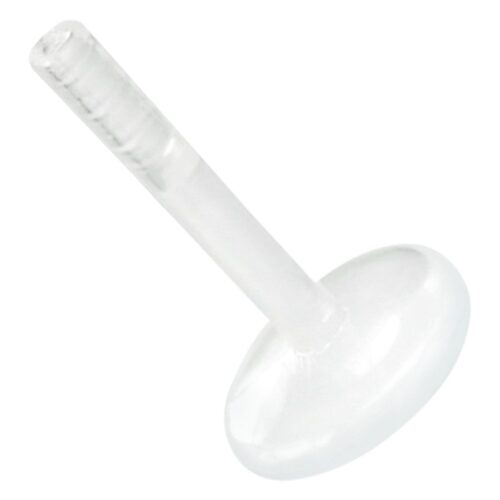 Barra Labret in PTFE Trasparente di Wildcat su sfondo bianco