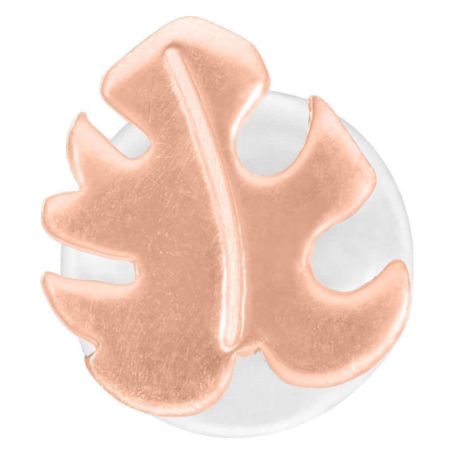 Monstera Push-Fit Labret in oro rosa su sfondo bianco