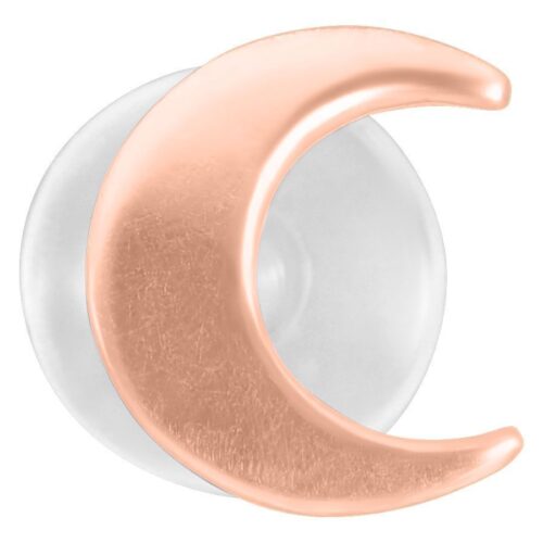 Moon Push-Fit Labret in oro rosa su sfondo bianco