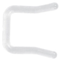 Trasparente, curvo Keeper per setto in Bioplast flessibile su sfondo bianco