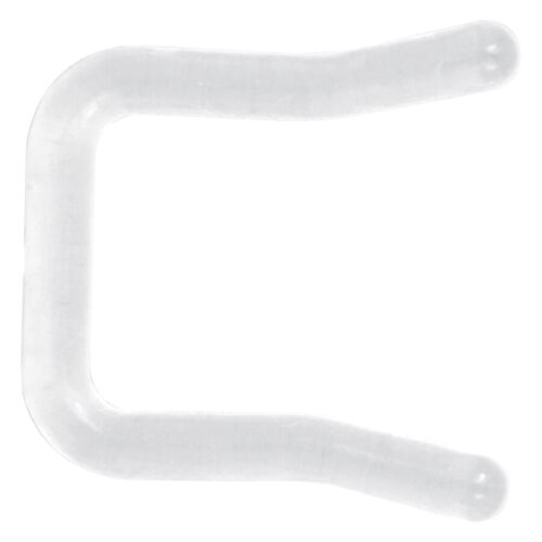 Trasparente, curvo Keeper per setto in Bioplast flessibile su sfondo bianco