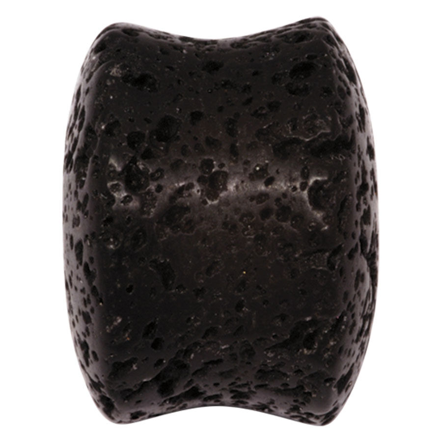 Tappo in Lava Nera di pietra, texture grossolana, organico