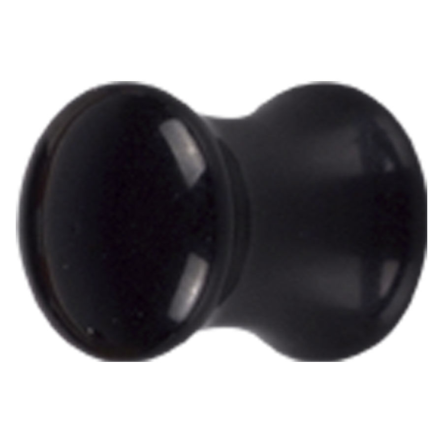 Plug in acrilico nero di Wildcat Plug in acrilico nero, design svasato, su sfondo bianco