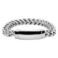 Bracciale Snake in argento, incidibile, in acciaio chirurgico 316L lucidato