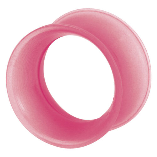 Rosa Silikon-Tunnel von Kaos Softwear, Größe 3,0 mm, auf weißem Hintergrund