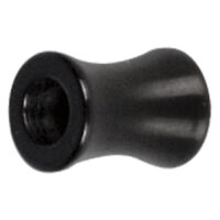 Tunnel Nero Steel Blackline® Chunky Tunnel Chunky nero in acciaio chirurgico su sfondo bianco