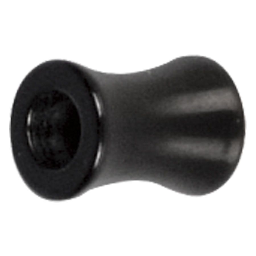 Tunnel Nero Steel Blackline® Chunky Tunnel Chunky nero in acciaio chirurgico su sfondo bianco
