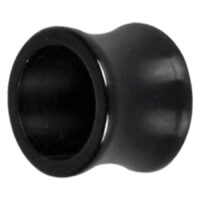 Tubo nero in acciaio chirurgico Tubo nero in acciaio chirurgico 316L, lucido, su sfondo bianco