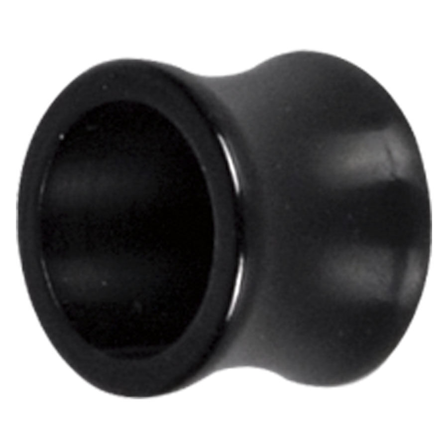 Tubo nero in acciaio chirurgico Tubo nero in acciaio chirurgico 316L, lucido, su sfondo bianco