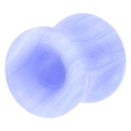 Tunnel in Pietra Blu Piercing 8,0 mm su sfondo bianco