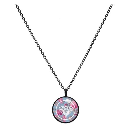 Diamond Roses Blue Necklace
