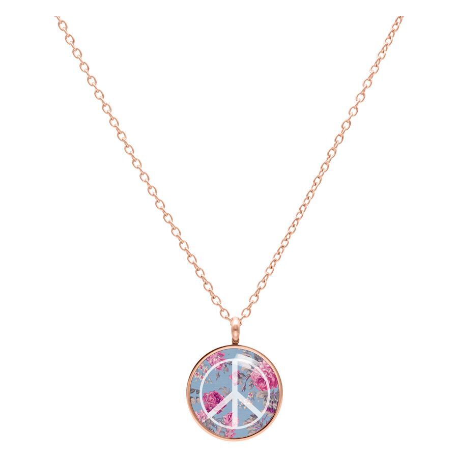 Peace Roses Blue Necklace