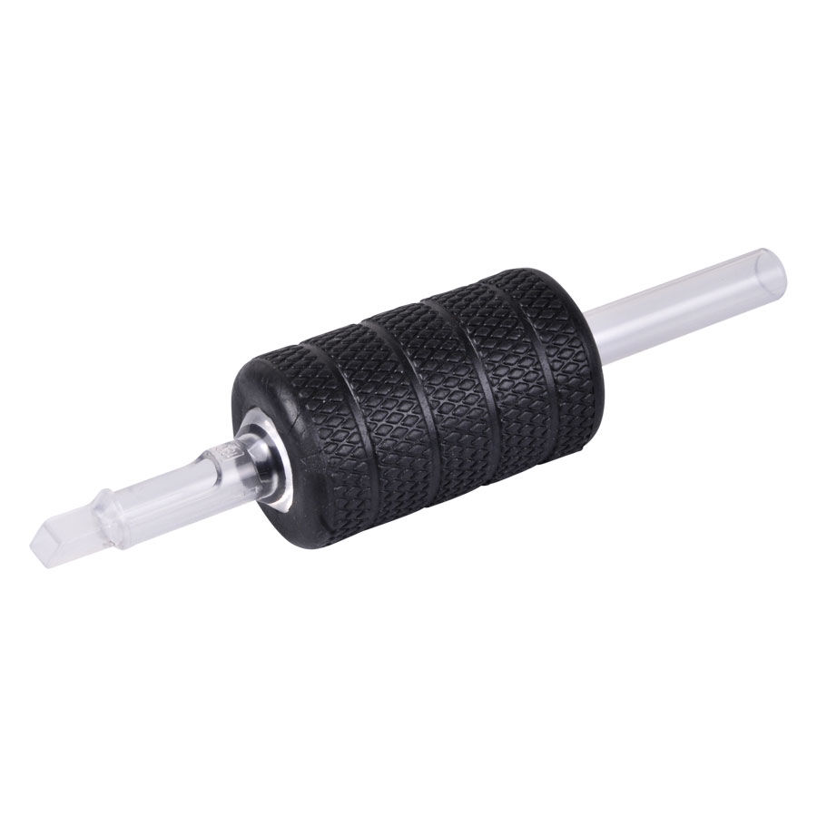 Soft Riffle impugnatura in gomma nera 17 aghi Impugnatura in gomma Soft Riffle nera con 17 aghi su sfondo bianco