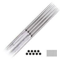Magnum Long Taper Tattoonadeln aus Chirurgenstahl auf weißem Hintergrund