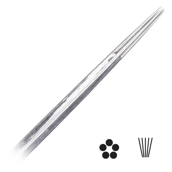 Wildcat Tattoo Ago Round Liner LT Set di aghi per tatuaggi in acciaio chirurgico 316L su sfondo bianco