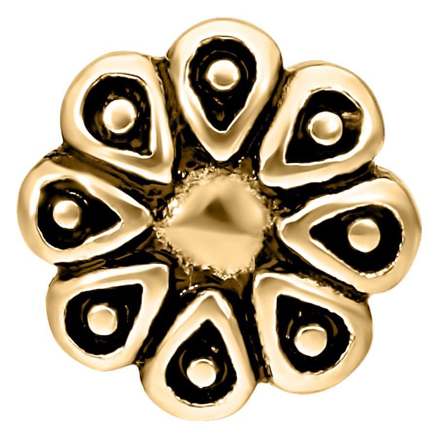 Blossom Labret in goldener Farbe auf weißem Hintergrund