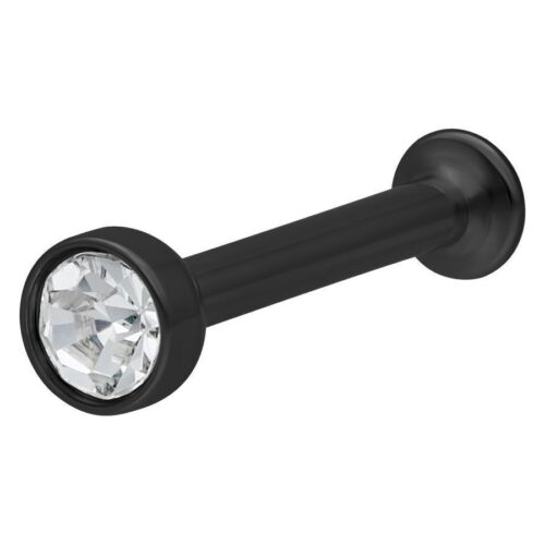 Mini Labret cristallo per triplo piercing in titanio<!--5e5e70df129b0-->