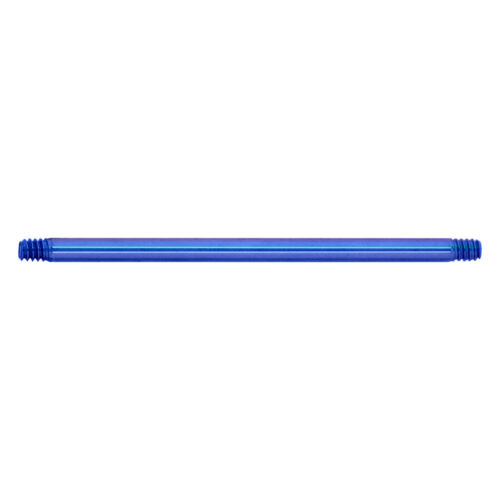 Piercing bar dritto in titanio blu scuro, lungo 25mm, spesso 1,6mm