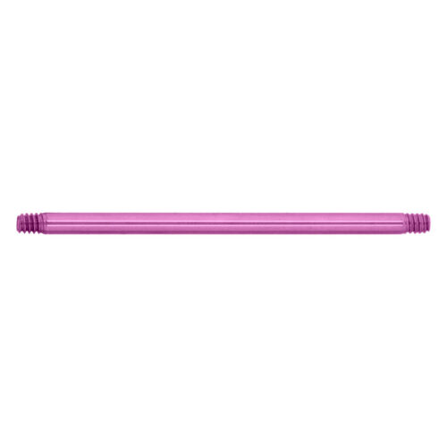 Barra dritta in titanio viola per piercing, spessore 1,6 mm, lunghezza 25 mm, su sfondo bianco