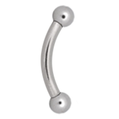 Bananabell in titanio argento con due sfere su sfondo bianco