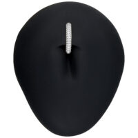 Clicker per ombelico con gioielli multipli in argento su sfondo nero