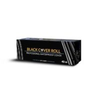 Rotolo di copertura nero impermeabile 40m su sfondo bianco
