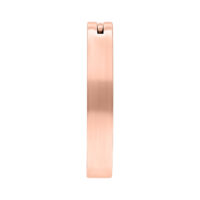 Clicker per ombelico in titanio color oro rosa su sfondo bianco