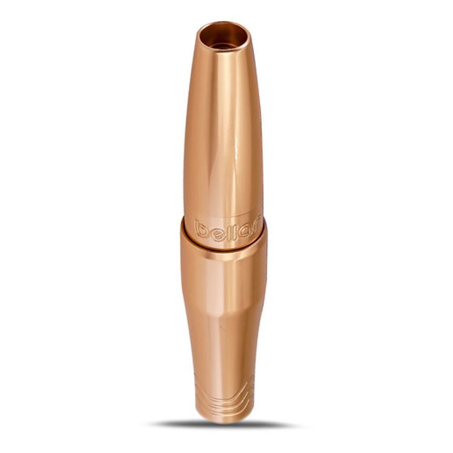 Macchina per tatuaggi FK Irons Microbeau Bellar in oro rosa su sfondo bianco