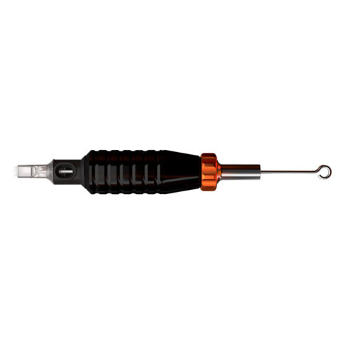 Manico HAWK nero Flex 22mm con design ergonomico su sfondo bianco