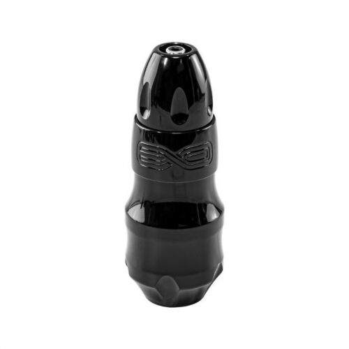 Macchina per tatuaggi nera FK Irons EXO 4.0 mm Stealth su sfondo bianco