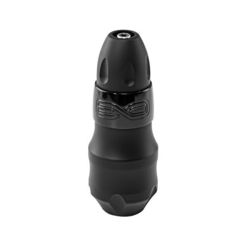 Macchina per tatuaggi FK Irons EXO 4.0 mm nera su sfondo bianco