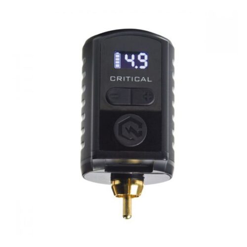 Batteria RCA nera con display digitale e connessione dorata