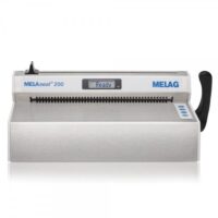 MELAseal 200 sigillatrice con involucro in acciaio inox Sigillatrice MELAseal 200 in acciaio inox su sfondo bianco