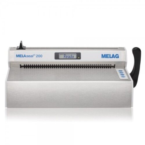 Sigillatrice MELAseal 200 in acciaio inox su sfondo bianco