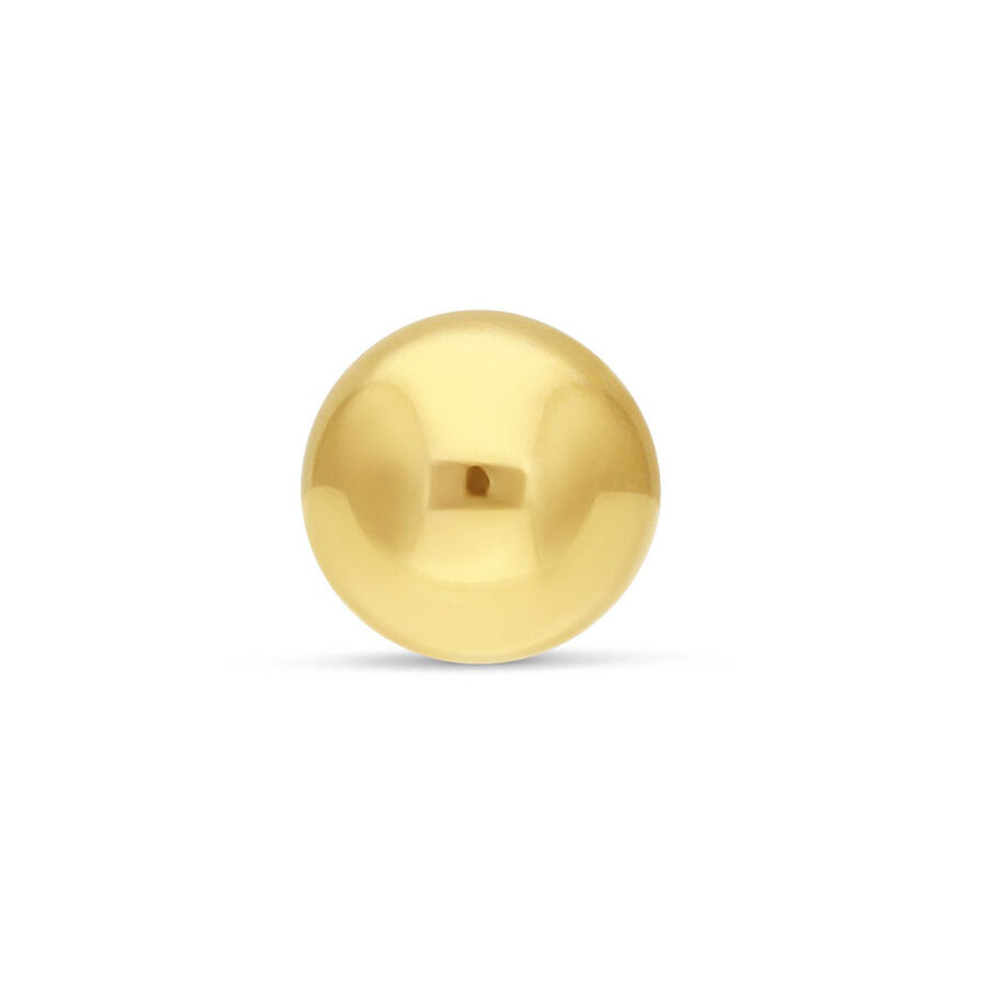 Sfera in oro 750 su sfondo bianco