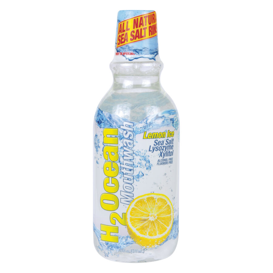 H2Ocean Cura Piercing Limone 473 ml Bottiglia di H2Ocean Cura Piercing Limone su sfondo bianco