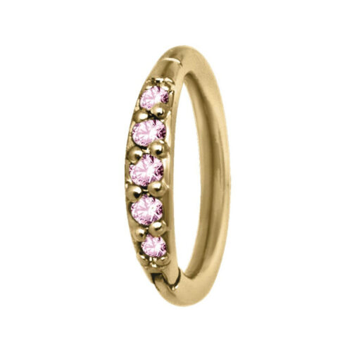 Hinged Ring cristalli in acciaio<!--5e5e706bd6a0b-->
