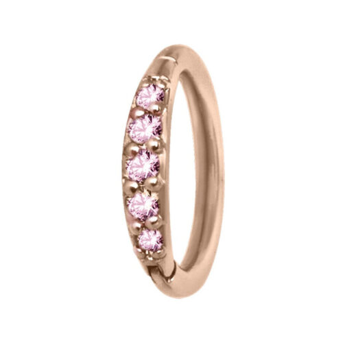 Hinged Ring cristalli in acciaio<!--5e5e706bd6a0b-->