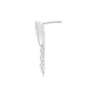 Argento Push Fit Linda Accessorio con cristalli chiari e catena