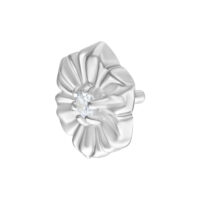 Accessorio Hibiscus Argento per Push Fit, forma di fiore