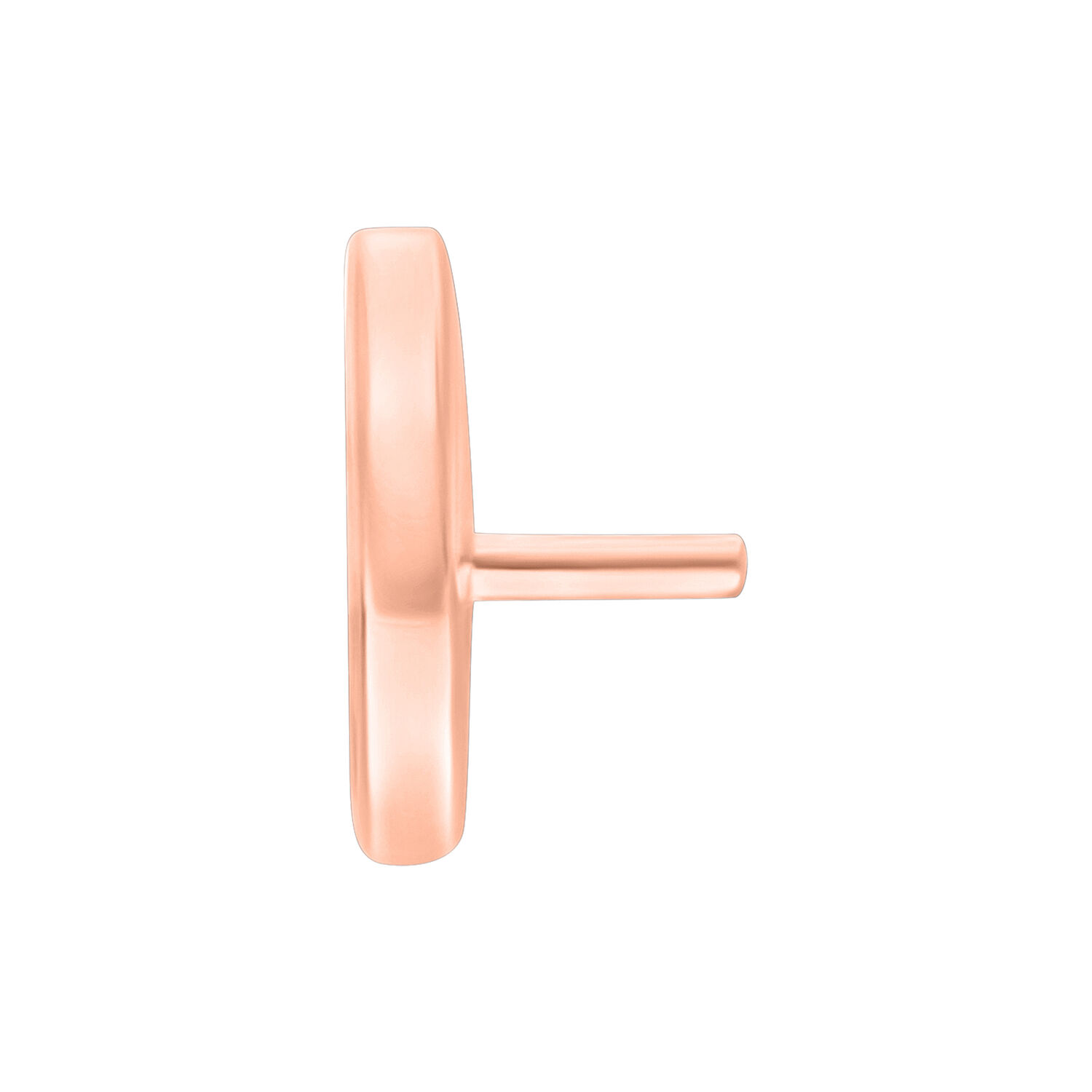 Smiley in oro rosa per Push Fit su sfondo bianco