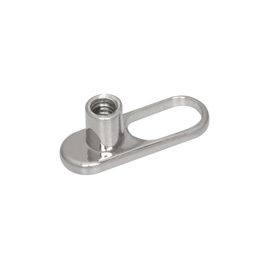 Titan Highline® Dermal Anchor Argento Dermal Anchor argento in titanio con apertura ovale e filettatura