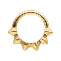 Clicker Setto Dorato con Spikes su sfondo bianco