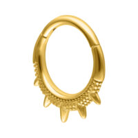 Clicker Orientale con Punte in oro su sfondo bianco